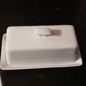 Large ceramic butter dish
